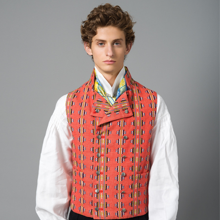 Vest bredstripet